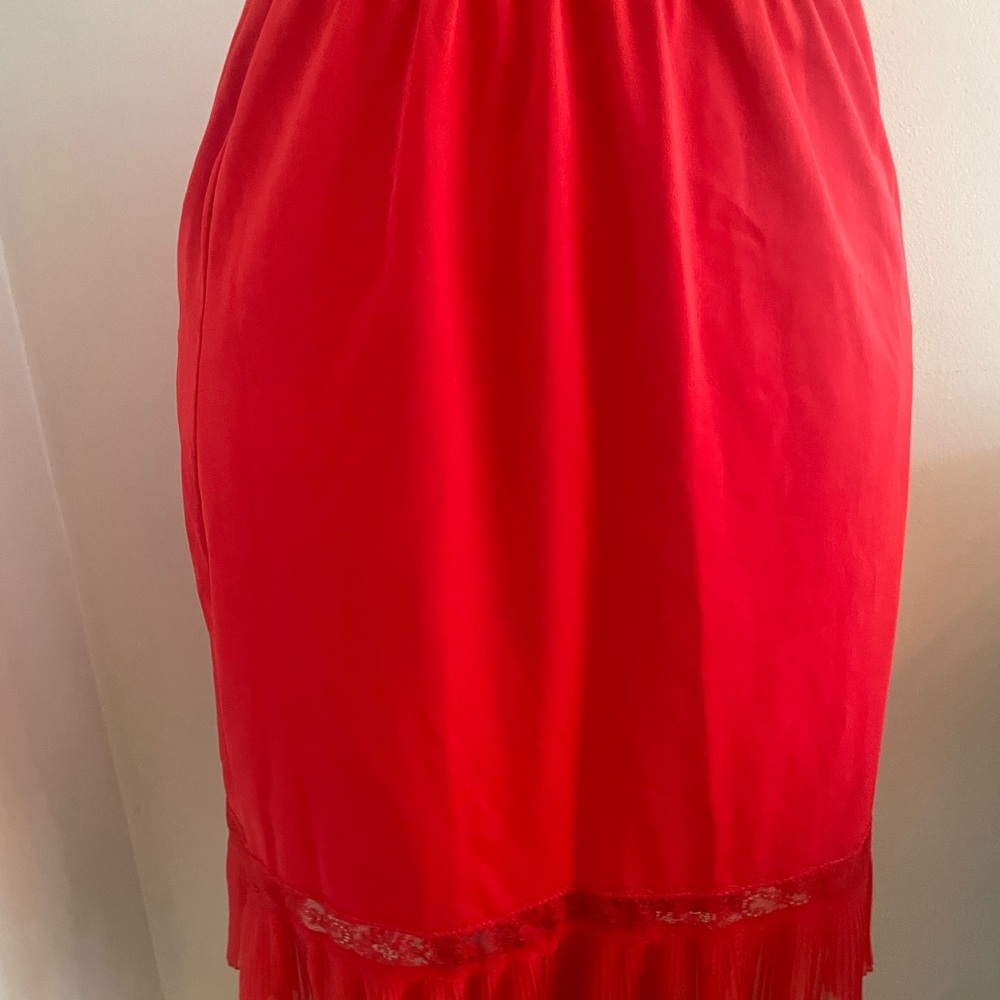 Vintage Tomato Red Half Slip